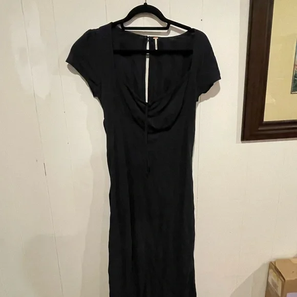 Free People Natalya Blue Midi Dress - Picture 4 of 4